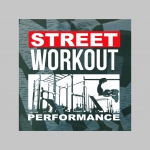 Street Workout Performance hrubá maskáčová mikina na zips s kapucou vzor Nightcamo - Nočný maskáč " Splinter "